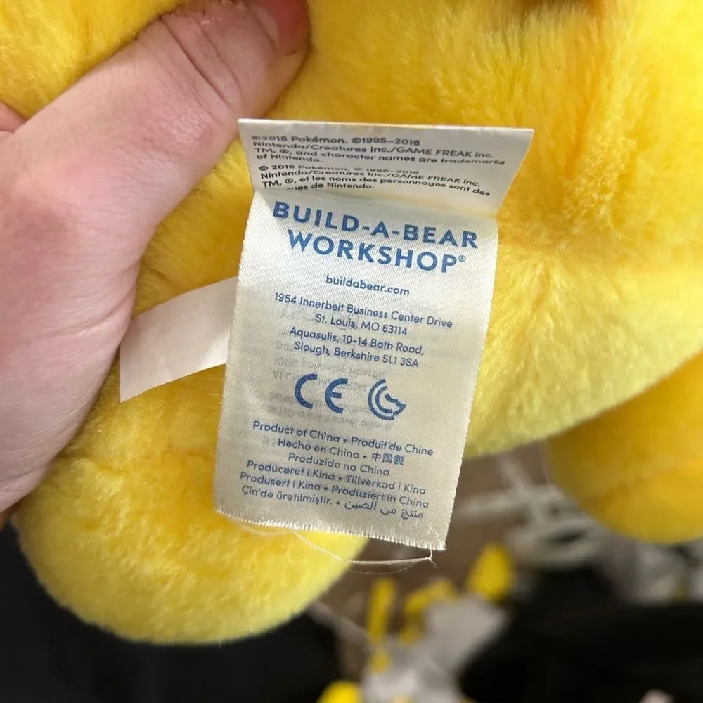 Build a Bear Pokemon Pikachu Stuffed Animal Plush